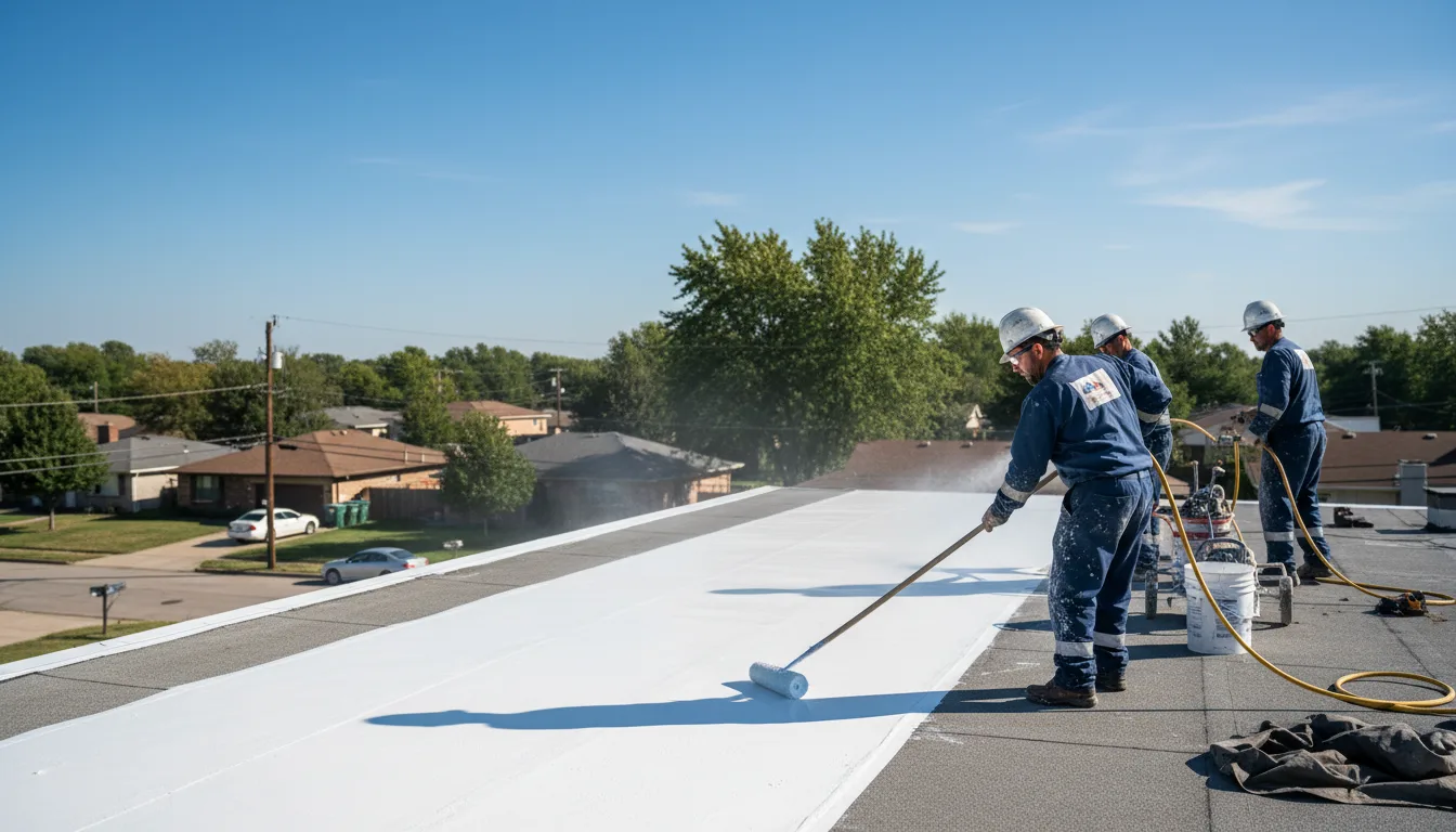 Commercial roof coating in Campti, LA near me